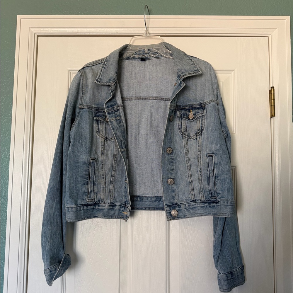 American Eagle Outfitters Light Blue Jean Jacket